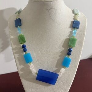 3/$30
Multicolor Women's Blue & Green rectangle,Beaded Chunky Fashion Jewelry